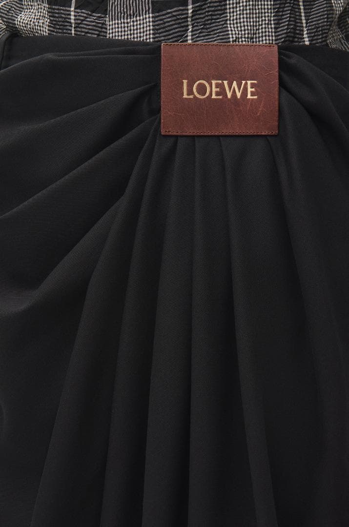 LOEWE ロエベ 【25SS】ドレープ トラウザーズ　ブラック