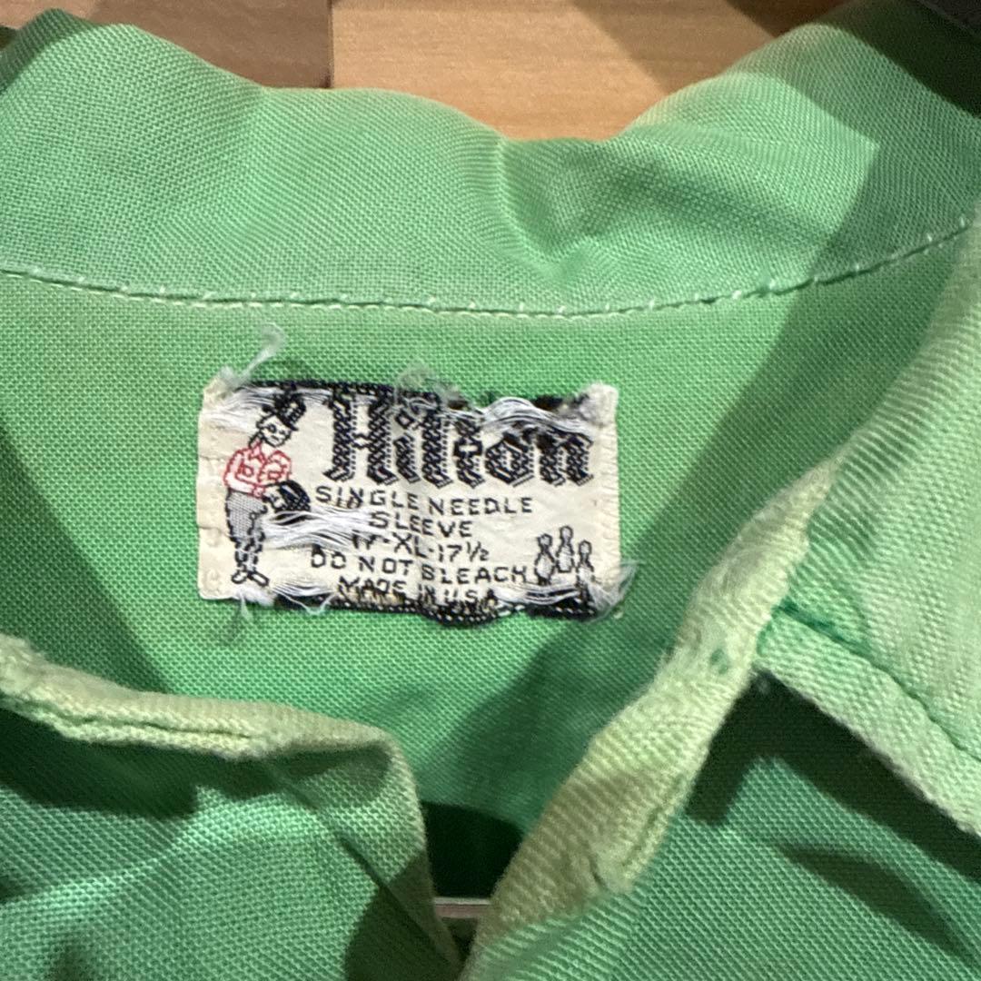 着画あり　60's 60年代 ボウリングシャツ XL