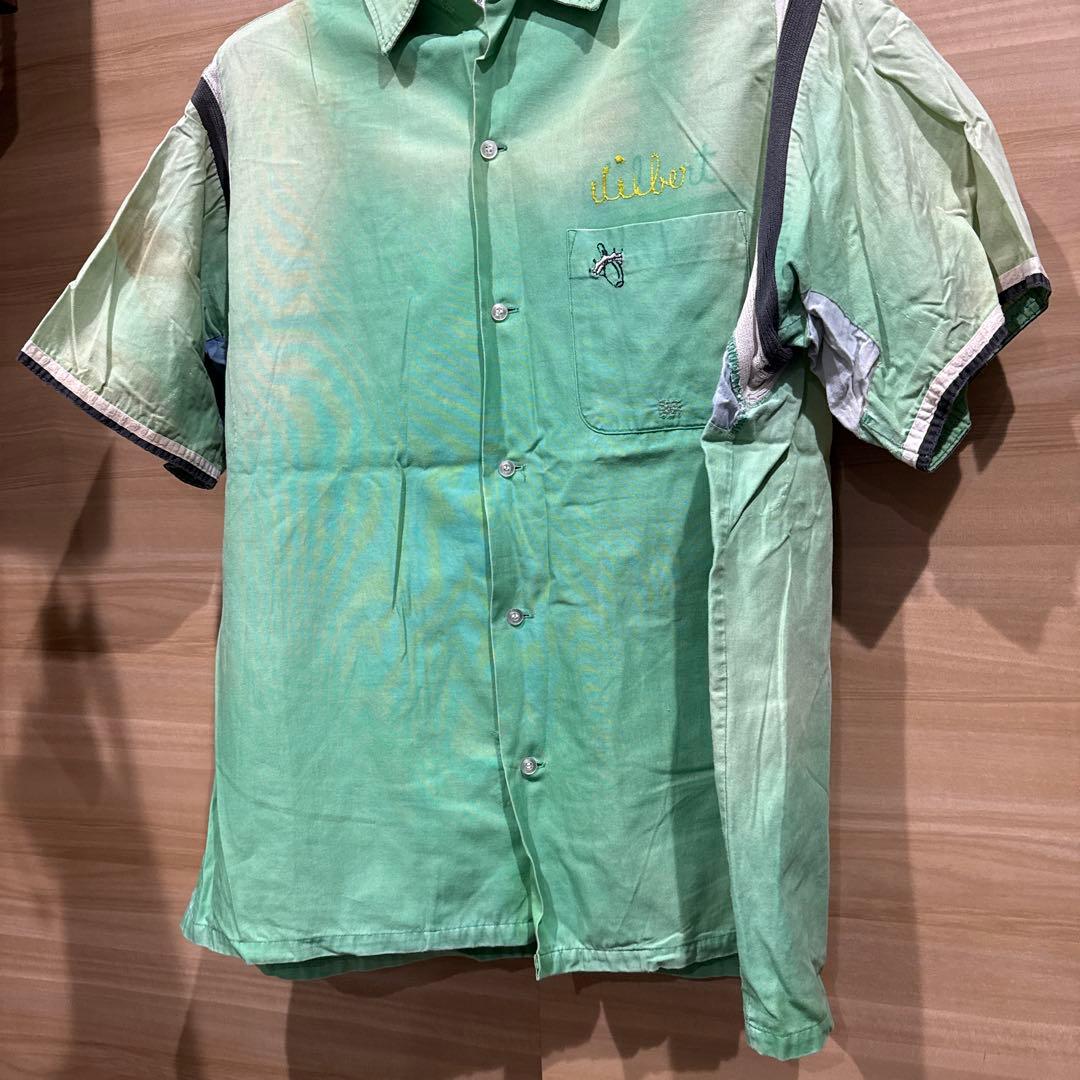 着画あり　60's 60年代 ボウリングシャツ XL