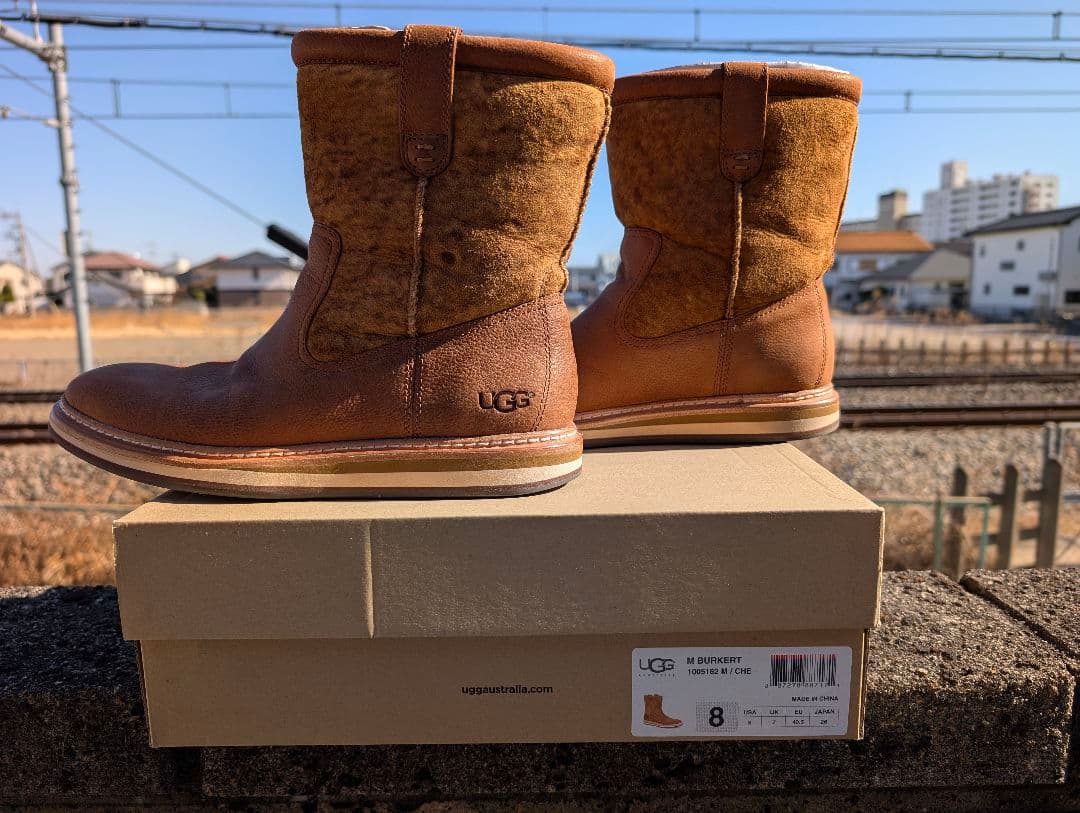 ✨2回使用✨UGG アグ ムートンブーツ BURKERT ブラウン 26㎝