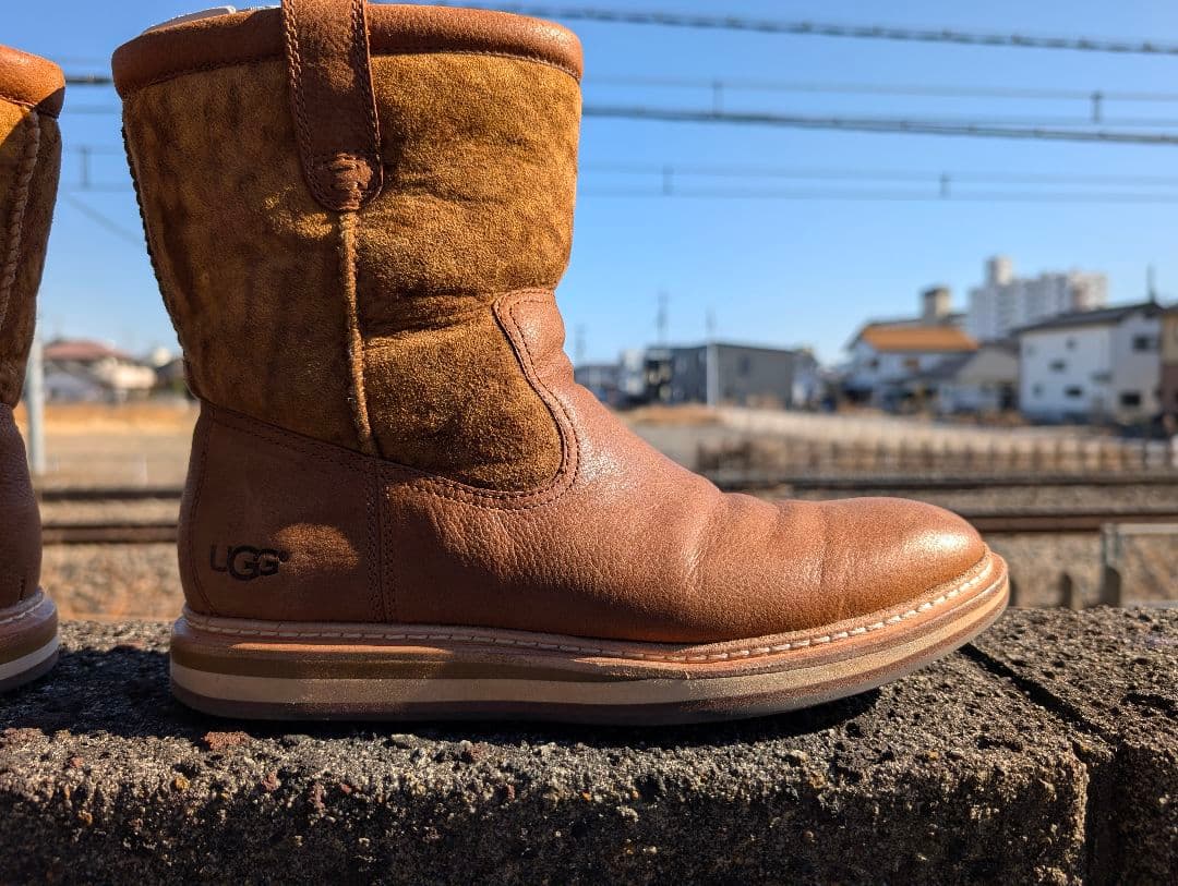 ✨2回使用✨UGG アグ ムートンブーツ BURKERT ブラウン 26㎝