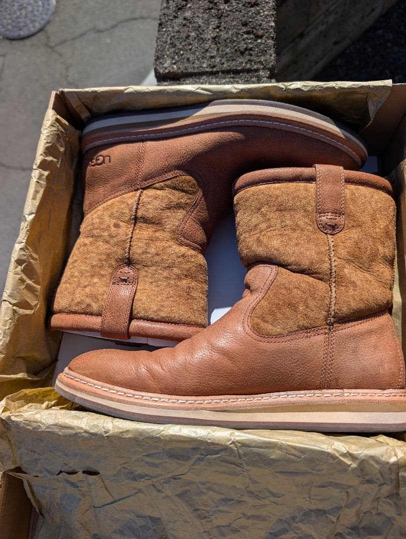 ✨2回使用✨UGG アグ ムートンブーツ BURKERT ブラウン 26㎝