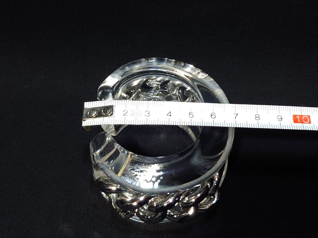 Christian Dior アクリル✕チェーン バングル