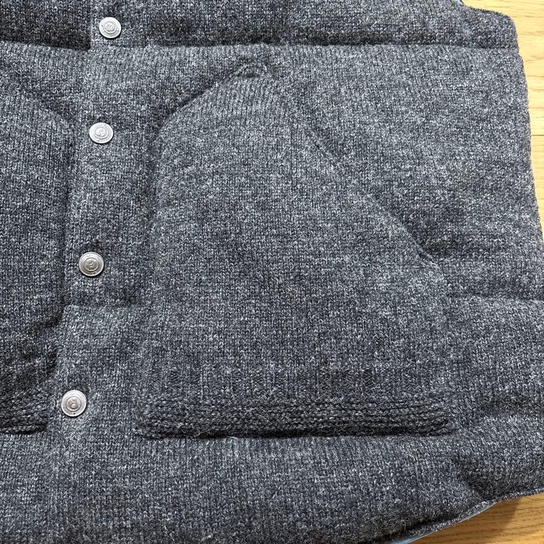 45R シェットランドニット×ナイロンベスト