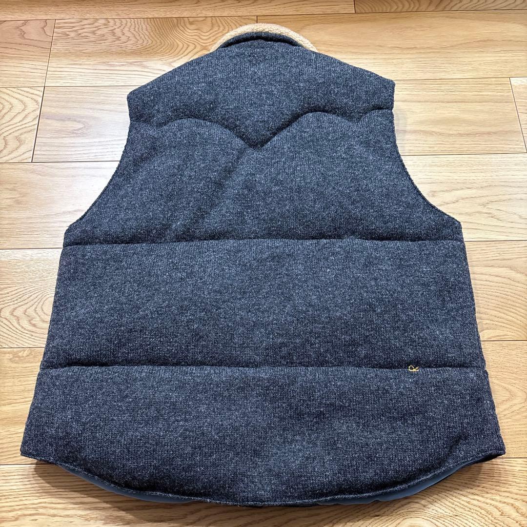 45R シェットランドニット×ナイロンベスト