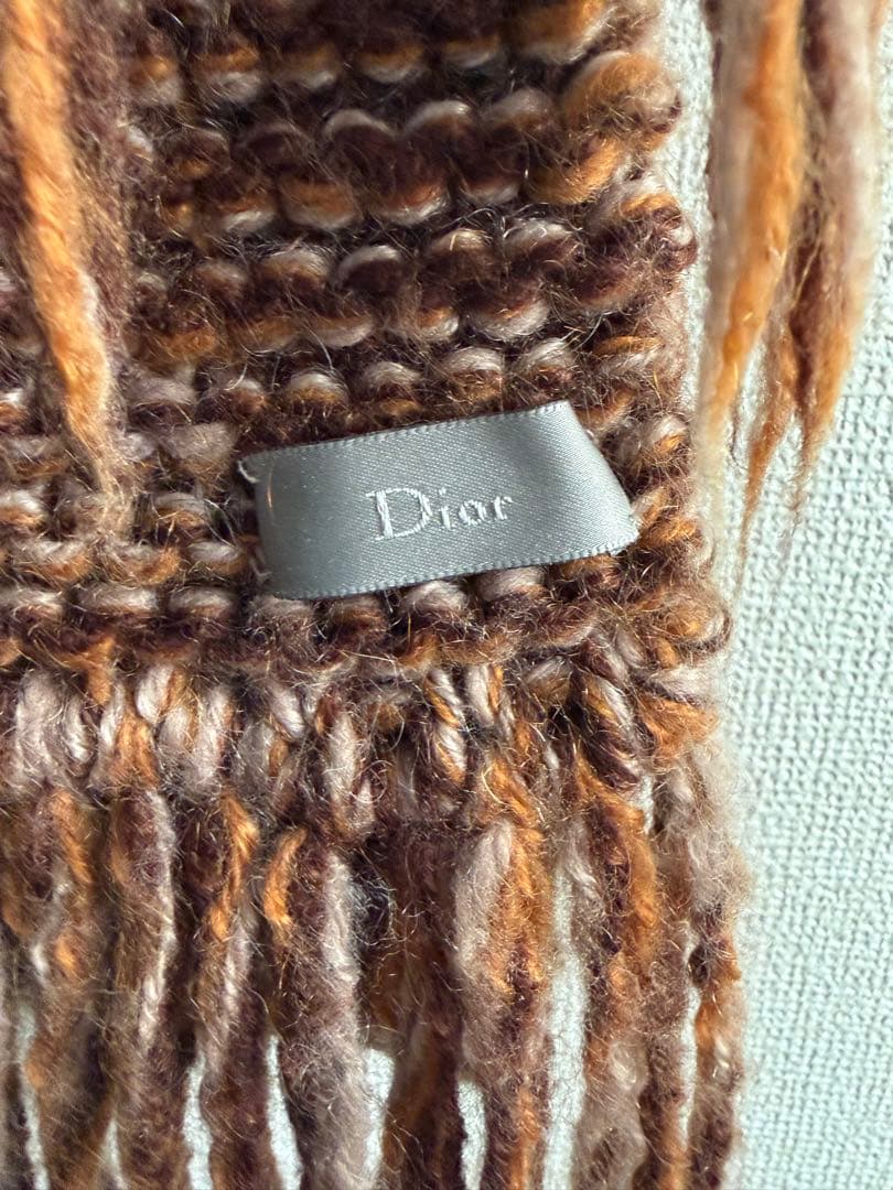 【エディ期】Dior Homme 名作　マフラー　エディスリマン　モヘヤ