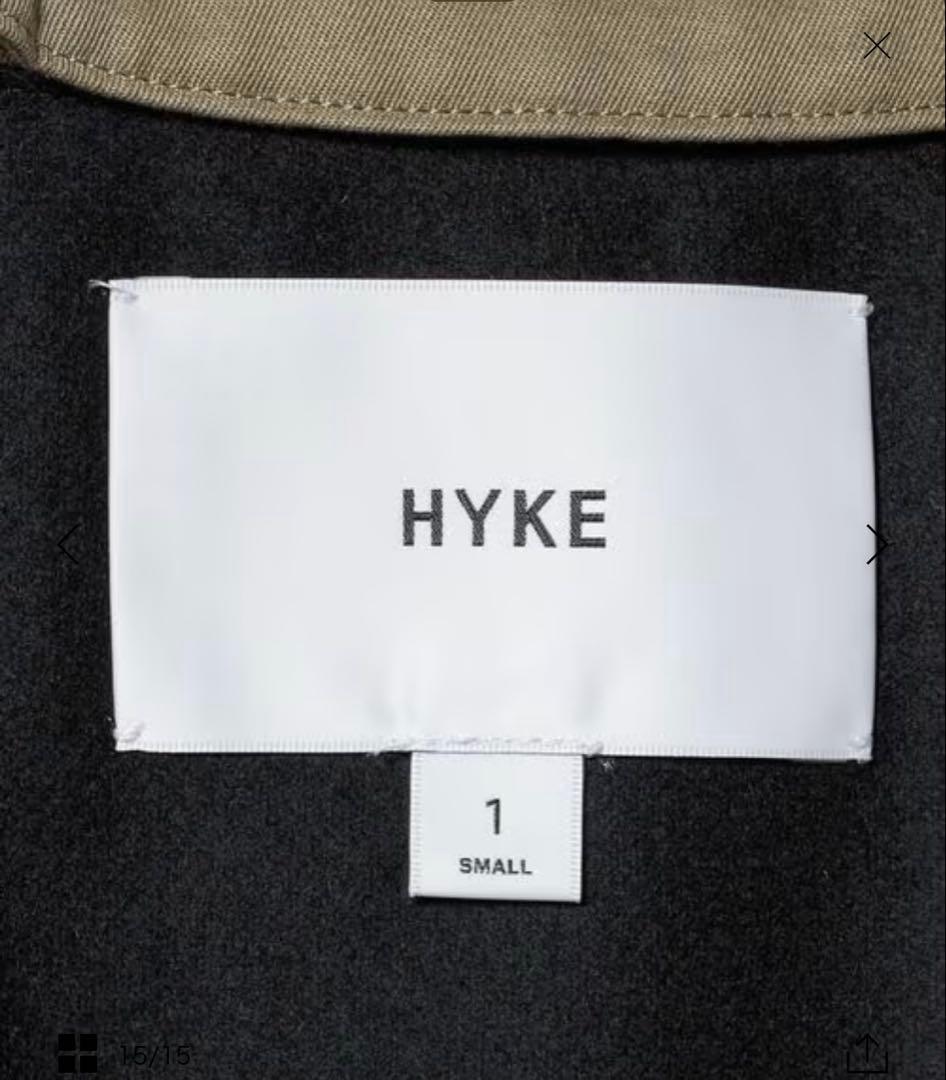 新品タグ付＜HYKE＞レギュラー トレンチ コート