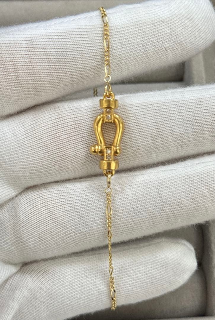 K18ペンダントトップ　チャーム　ネックレスパーツ　18金　中空