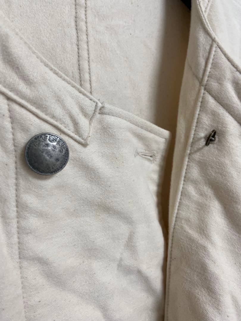 ナイジェルケーボンケーボン　ジャケット　50 モールスキン　アイボリー