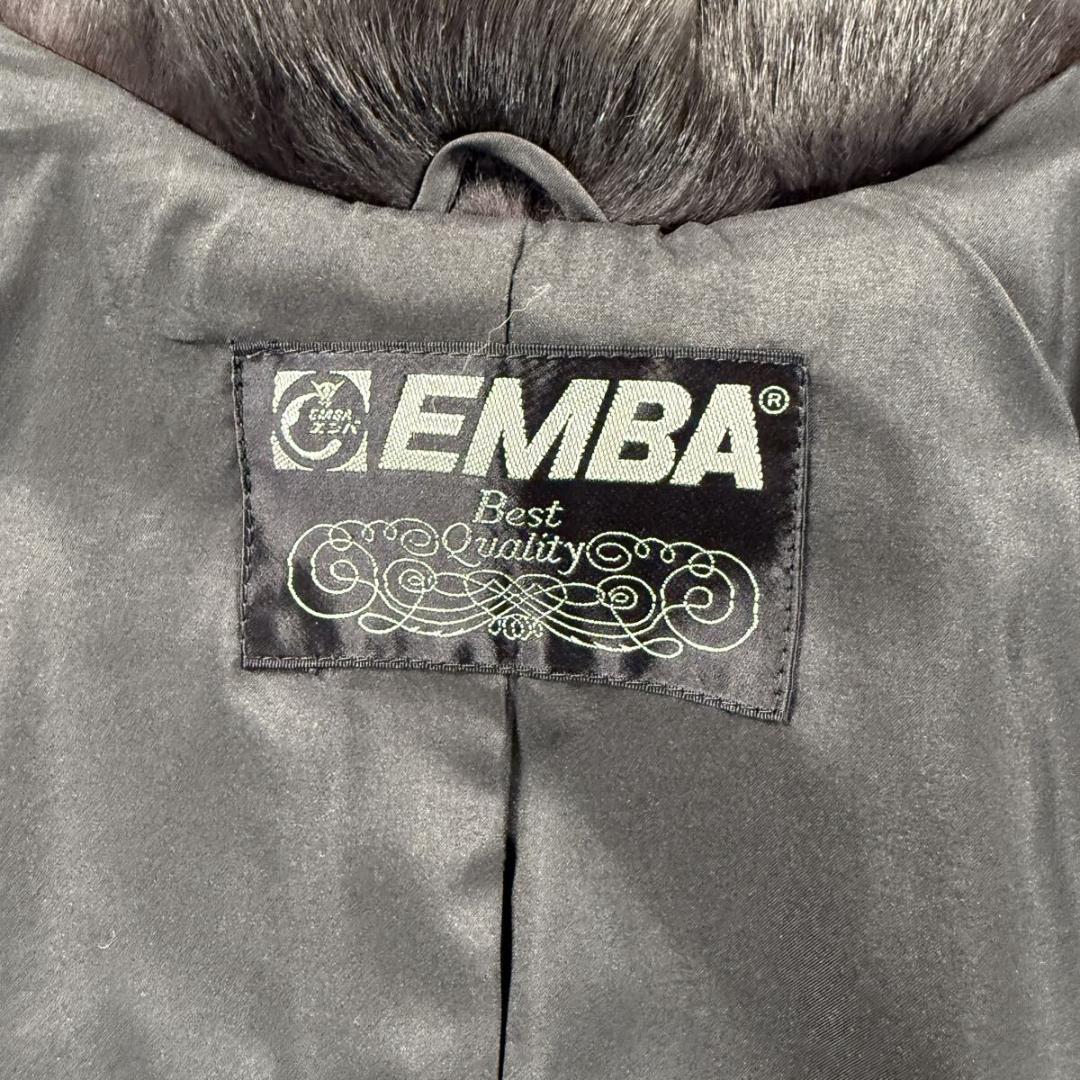 美品 エンバ フォックスファー ラム ポンチョ L相当 毛並み◎なめし柔らか