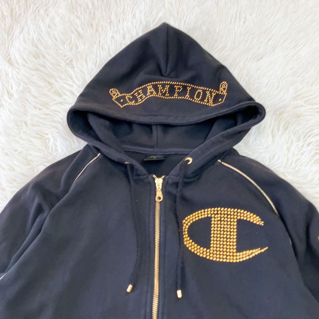 チャンピオン　ドレスキャンプ　ジャージ上下　セットアップ　スタッズ　ゴールド