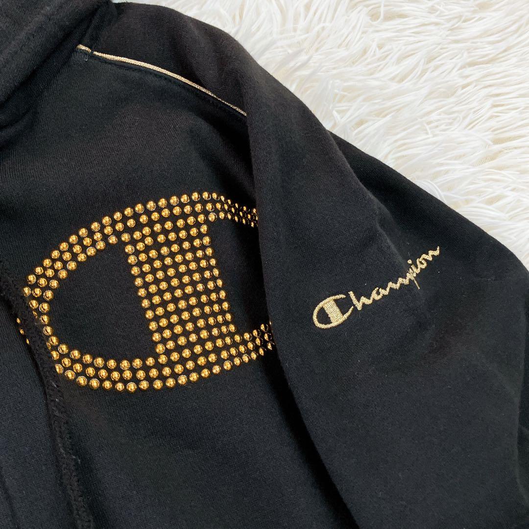 チャンピオン　ドレスキャンプ　ジャージ上下　セットアップ　スタッズ　ゴールド