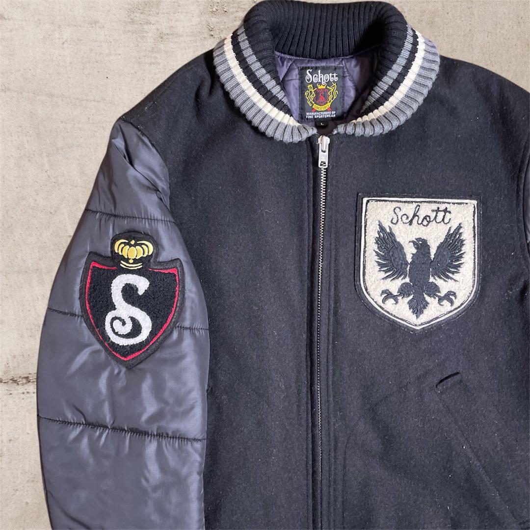 【24時間限定値下げ！】 Schott スタジャン キルティング 90s〜00s