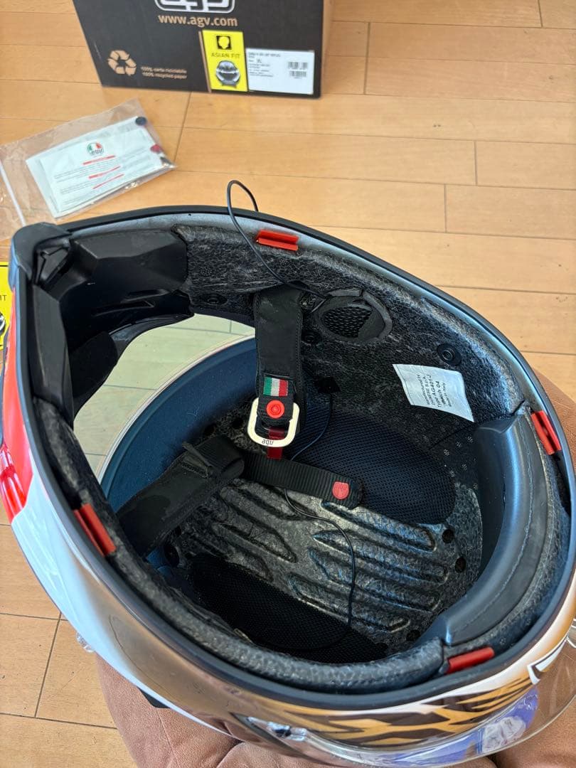 AGV コルサR シモンチェリ　アジアンフィットXL中古品　CORSA R