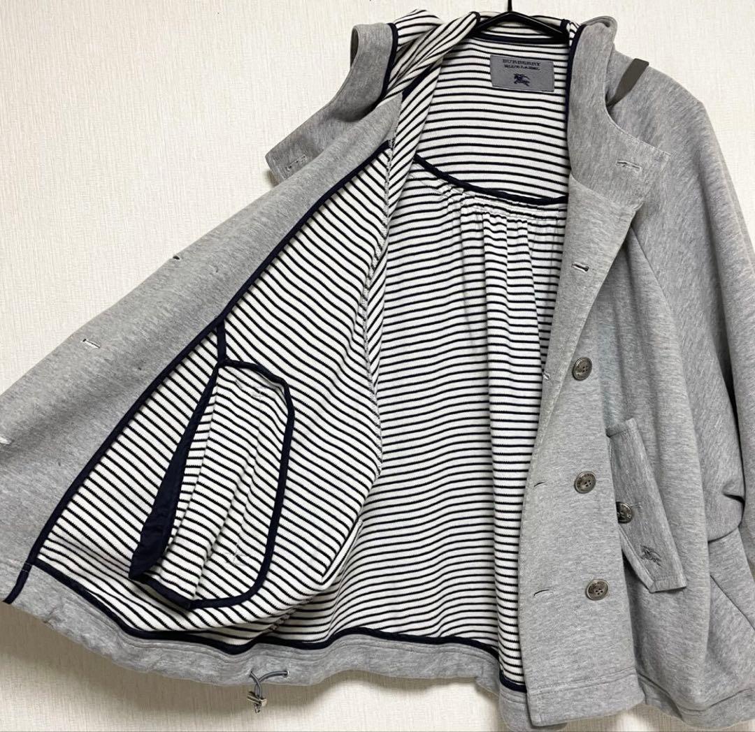 BURBERRY LONDON フード付きスウェットポンチョ38