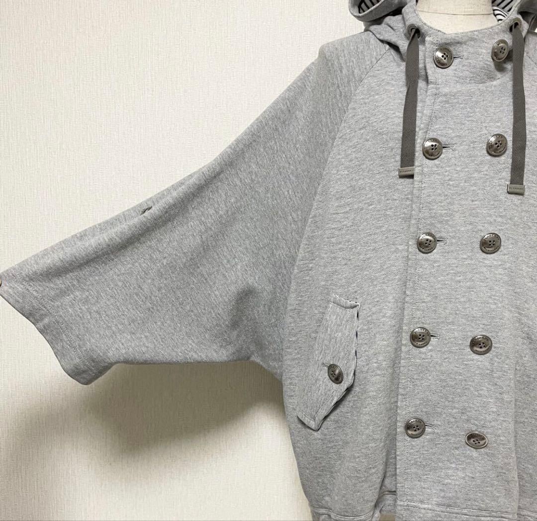 BURBERRY LONDON フード付きスウェットポンチョ38