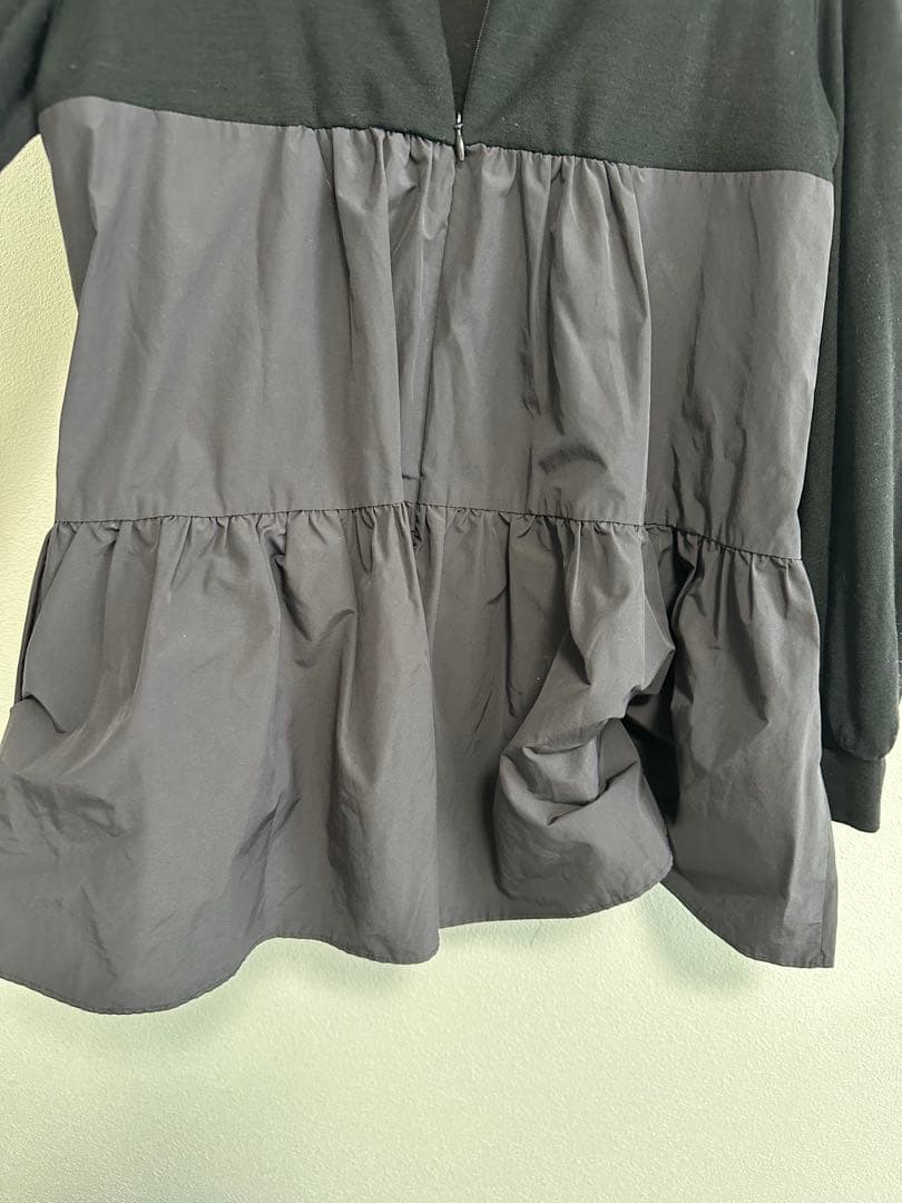 BORDERSatBALCONY ティアードトップ長袖チュニック　36 へプラム