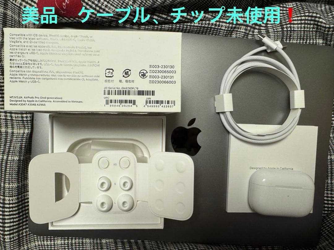 AirPods Pro2本体(USB-C) ケーブル、チップ未使用