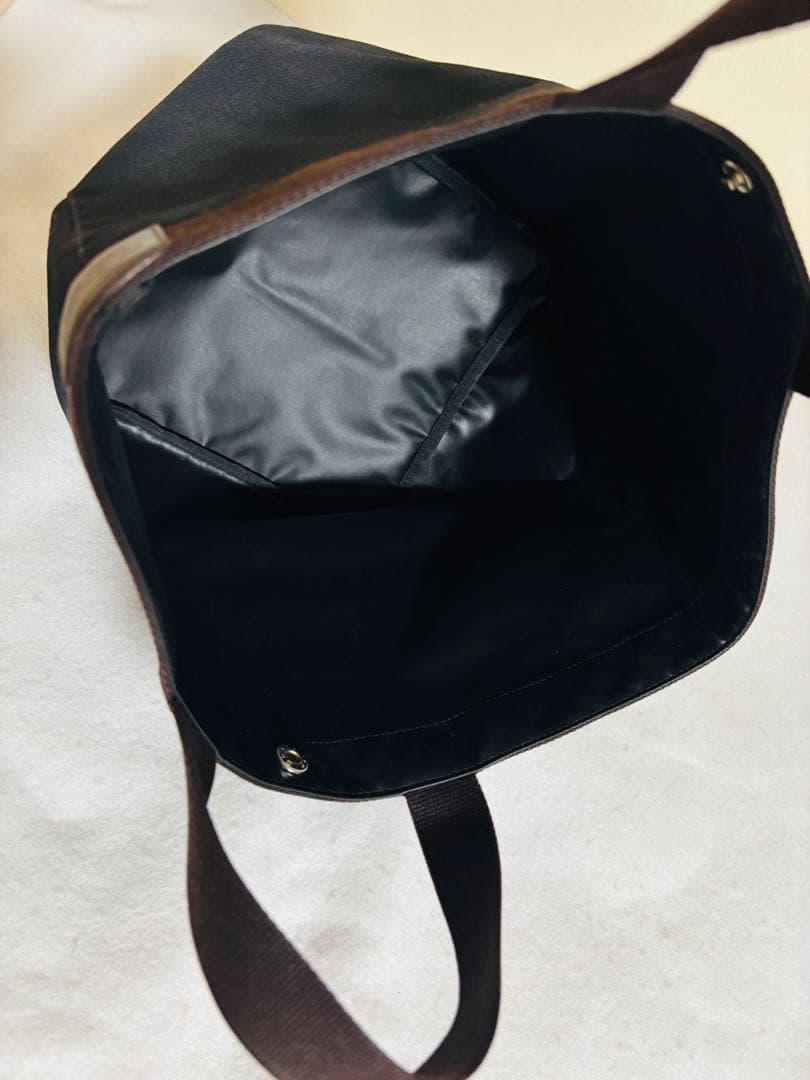 【極美品】エルベシャプリエ　ノワール　モカ　黒　茶　707 バッグ