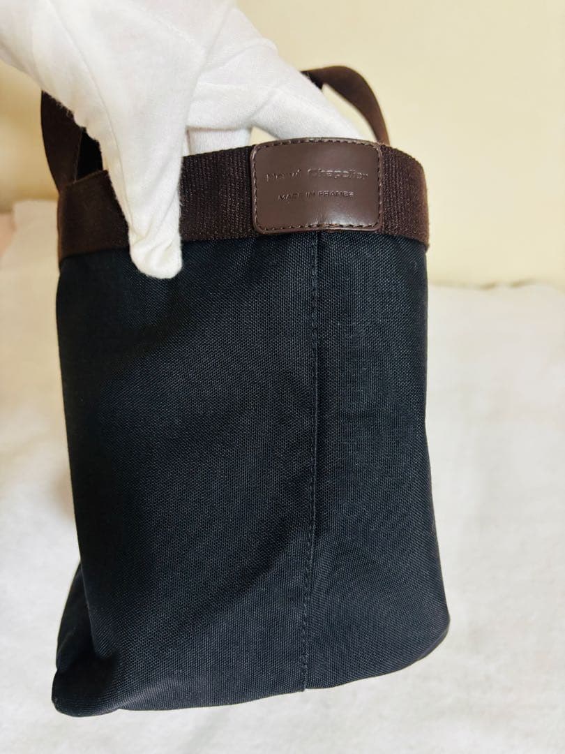 【極美品】エルベシャプリエ　ノワール　モカ　黒　茶　707 バッグ