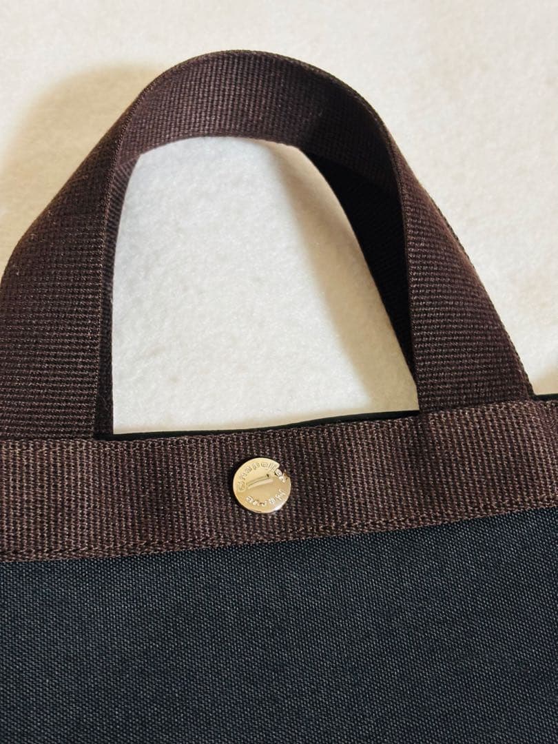 【極美品】エルベシャプリエ　ノワール　モカ　黒　茶　707 バッグ