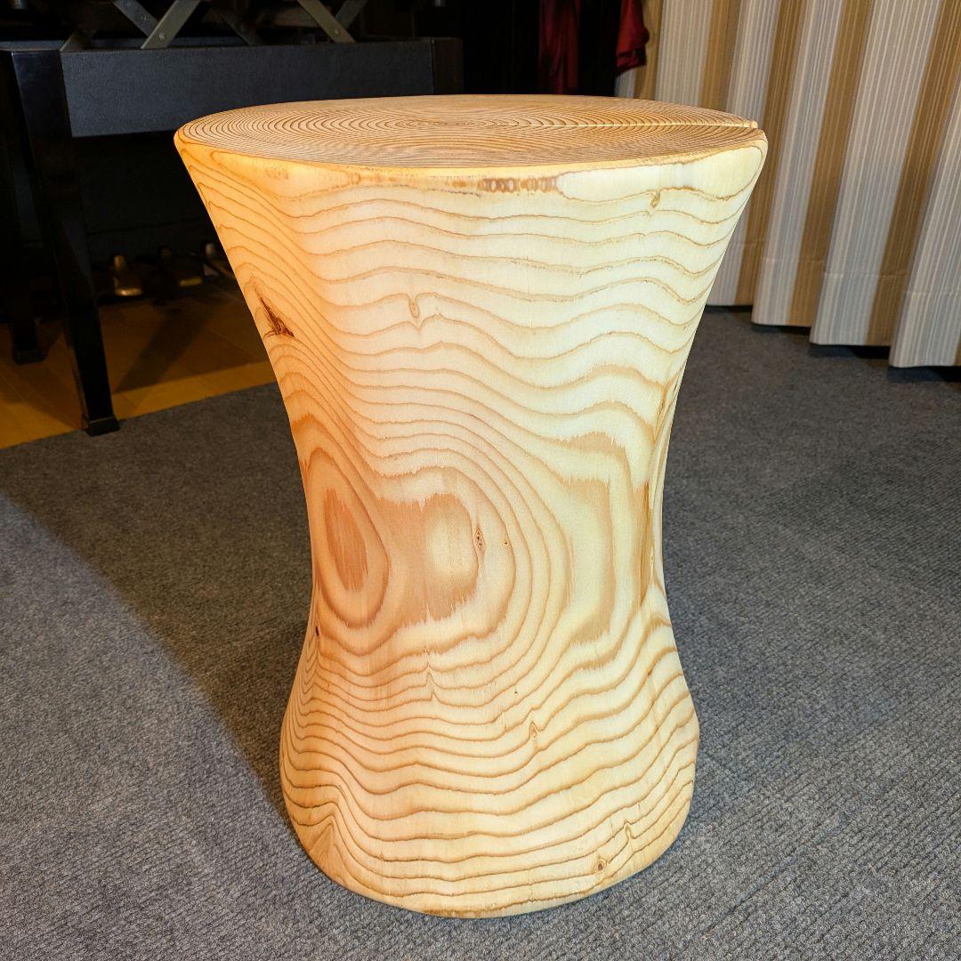 モミ　天然木　丸太　椅子　スツール　高さ約40㎝