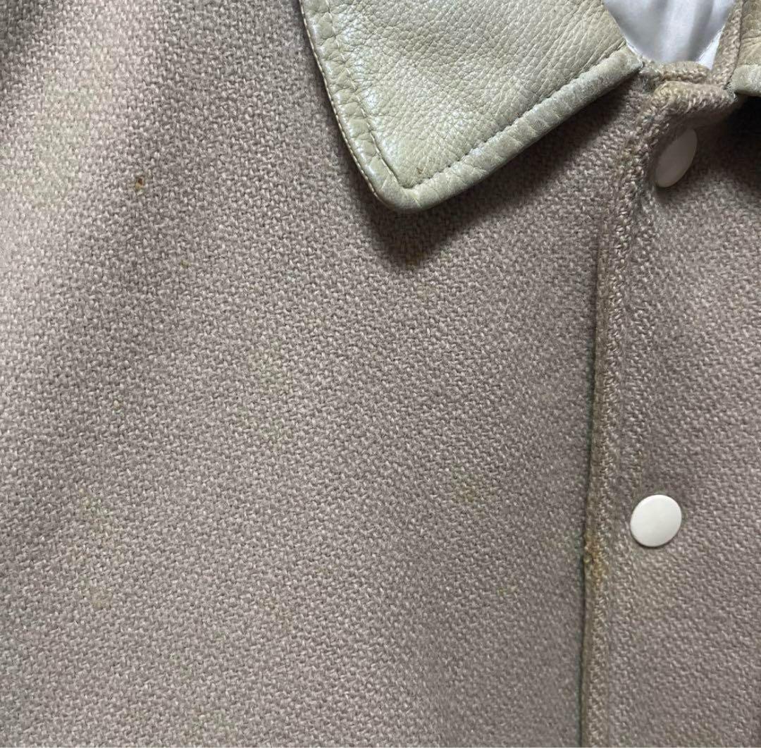 McGREGOR マックレガー スタジャン 袖レザー 刺繍ロゴ 中綿 メンズ L