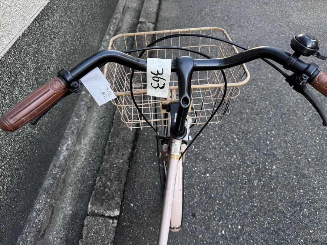 363番　全車両格安販売‼️ 26インチ シティサイクル　ママチャリ