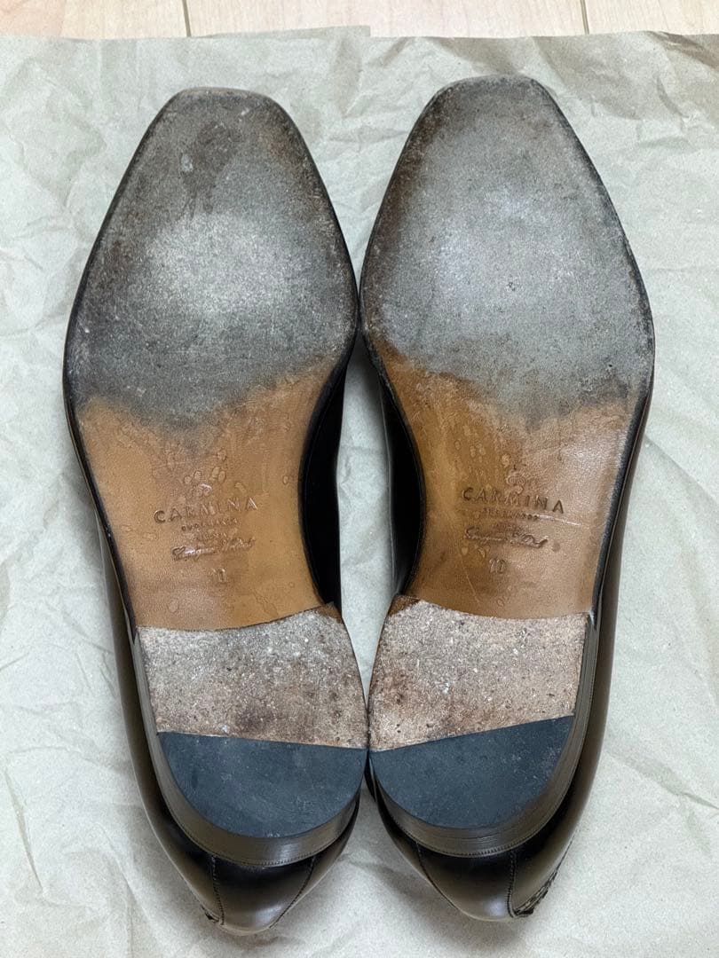 CARMINA メンズ ドレスシューズ サイズ10 黒