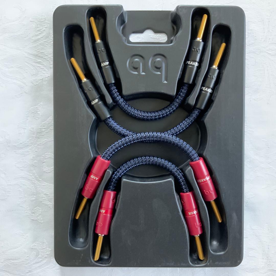 ケーブル・シールド audioquest Biwire Jumpers Silver (PSS)