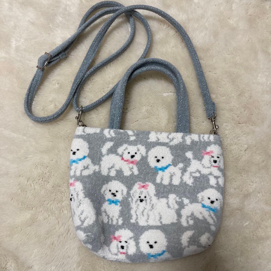 美品！フェイラー　モフモフワンチャンミニバッグ&ショルダーストラップ