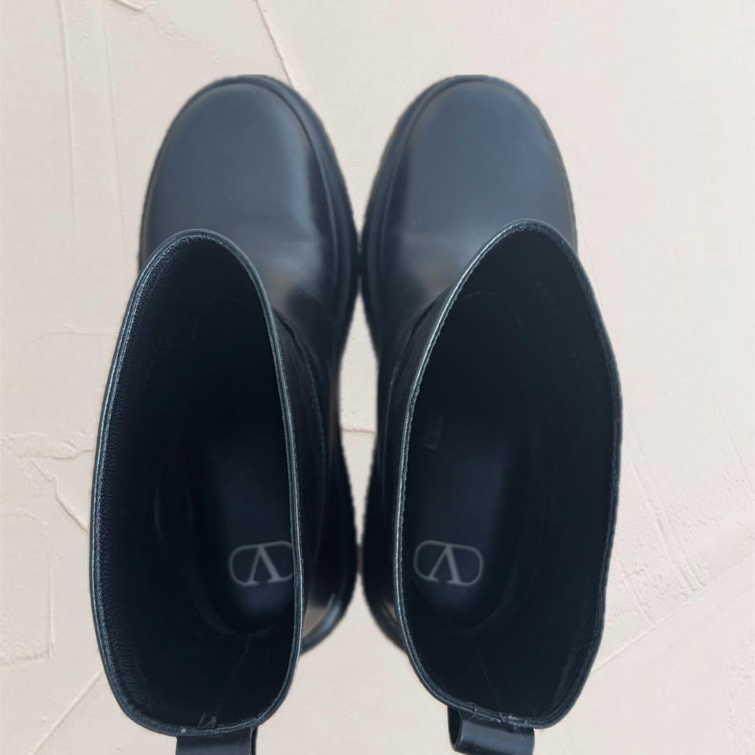 靴 VALENTINO Side Gore Boots Black Size 43