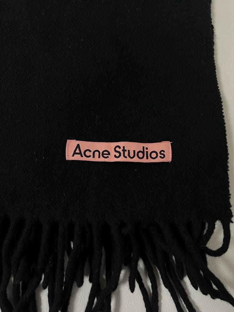 【美品】Acne Studios　マフラー　大判　ブラック