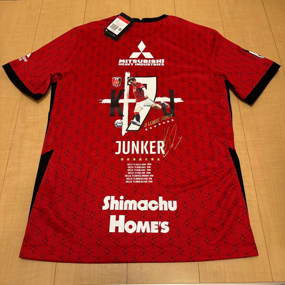 半額 新品 浦和レッズ ユンカー J1 7ゴール記念 レプリカ ユニフォーム L