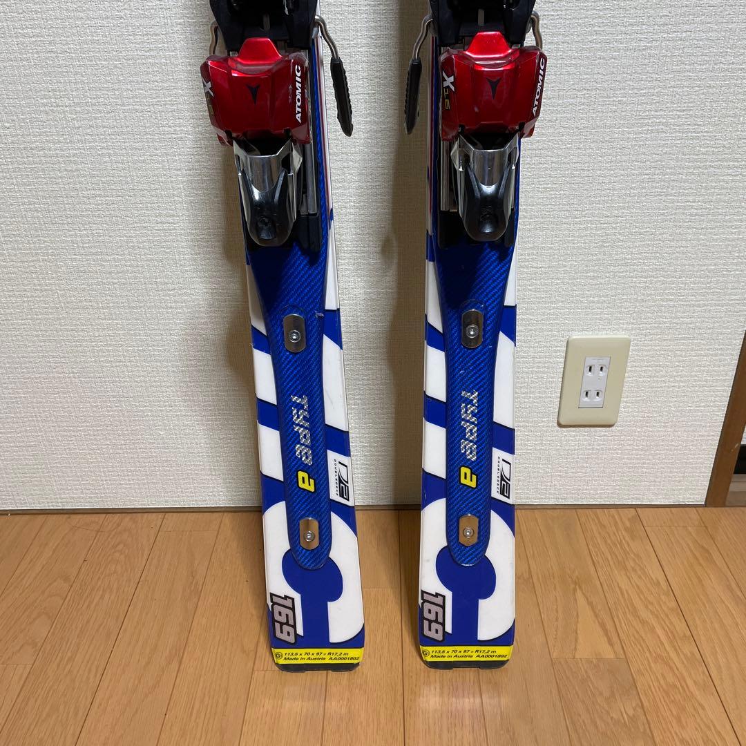 ATOMIC DEMOX スキー板ビンディング付き　ブルー　169cm