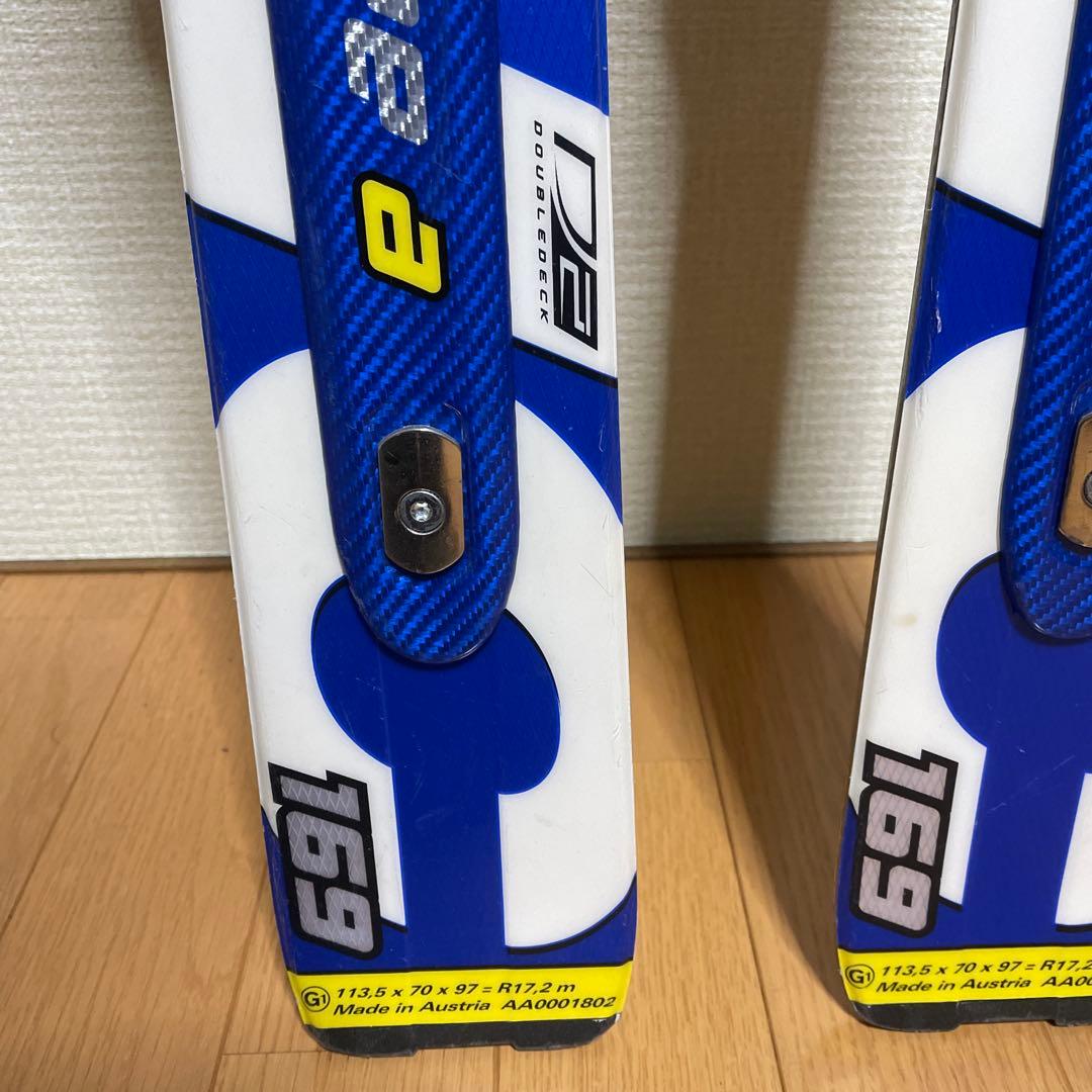 ATOMIC DEMOX スキー板ビンディング付き　ブルー　169cm