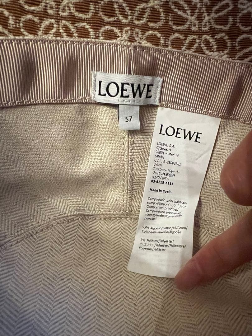 LOEWE バケットハット ブラウン