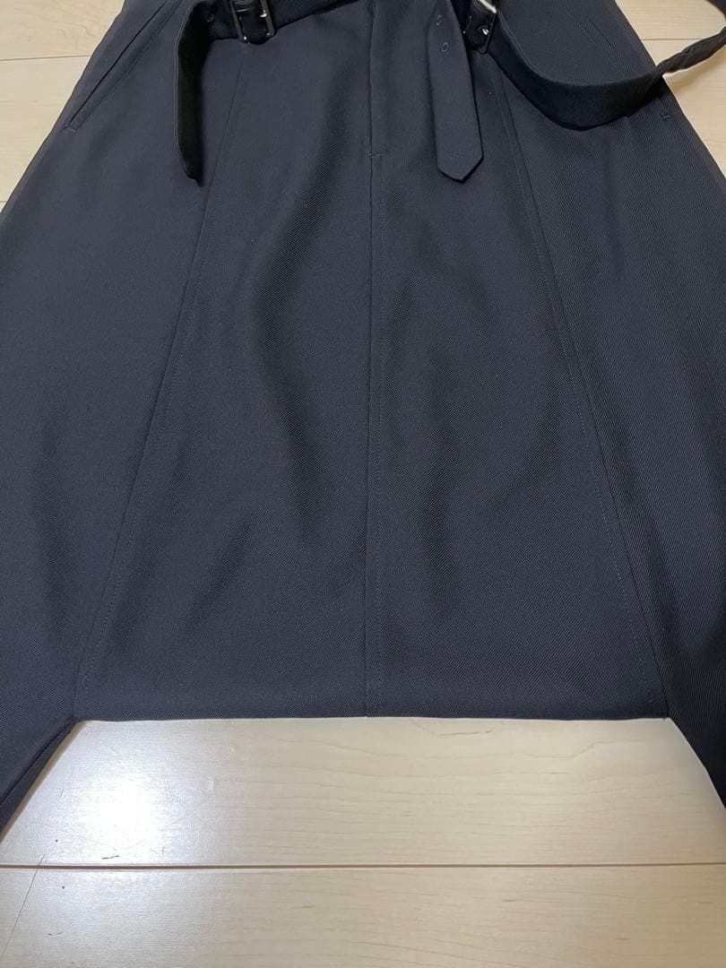 コムデギャルソンコムデギャルソン　吊りサルエルパンツ　ネイビー