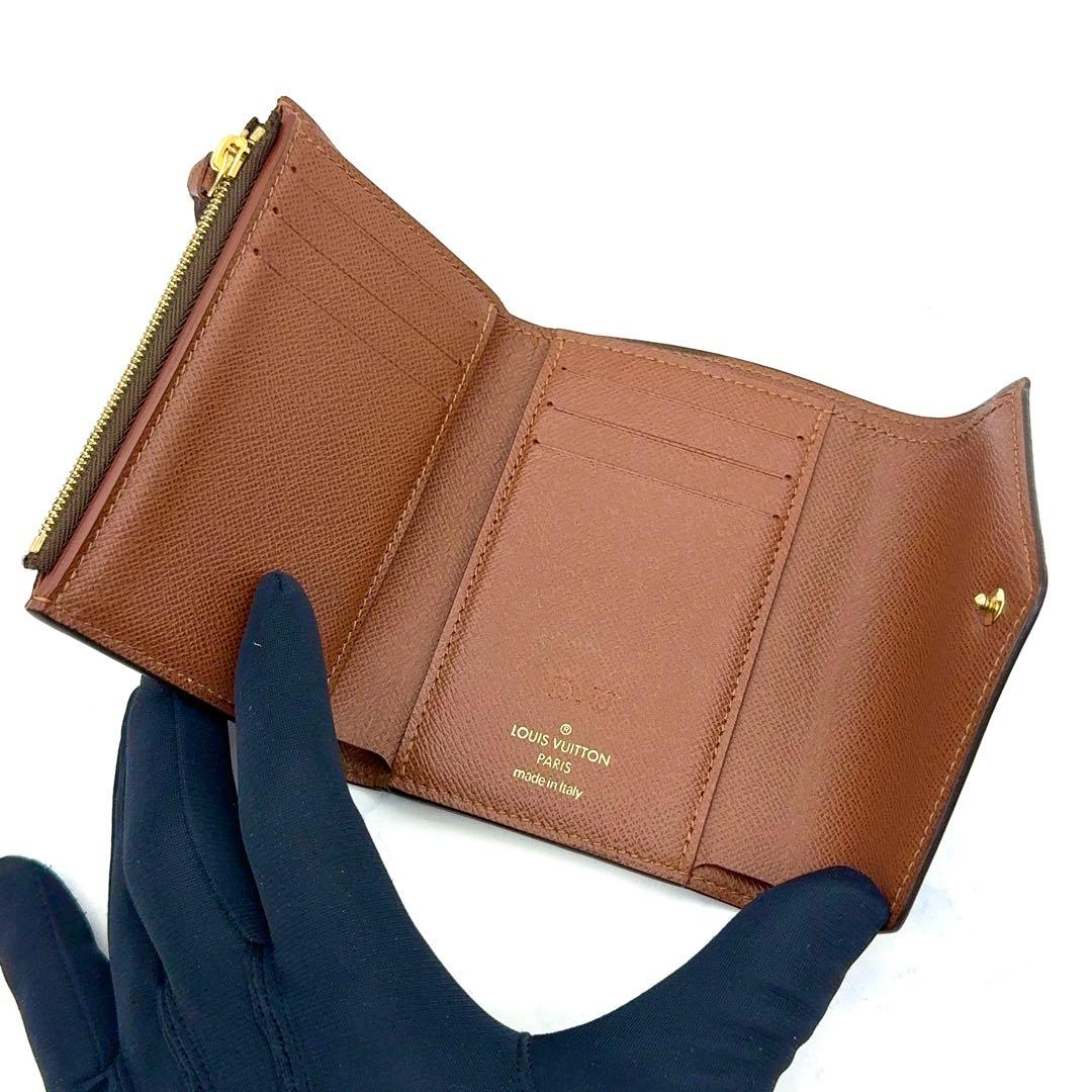 【新品級】ルイヴィトン モノグラム ポルトフォイユ ヴィクトリーヌ 三つ折り財布