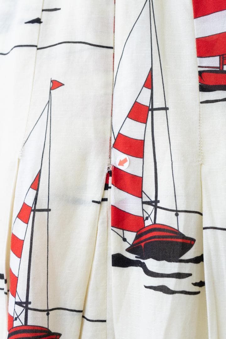 GUCCI グッチ ヨット柄 プリーツ ワンピース