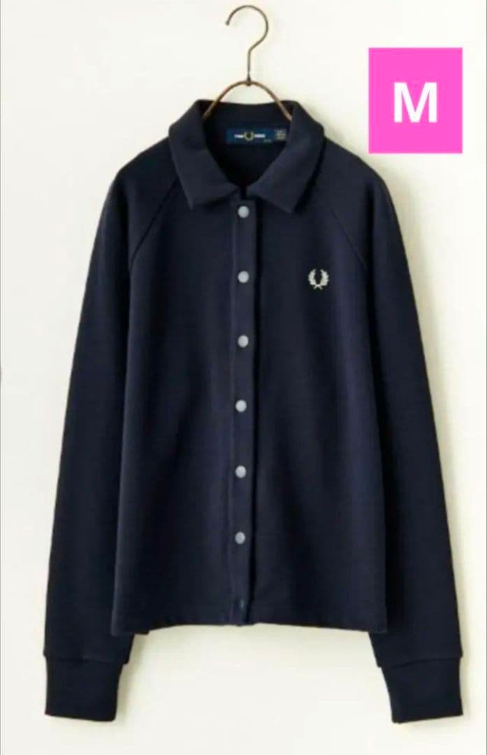 FRED PERRY ネイビー 長袖ポロシャツ M