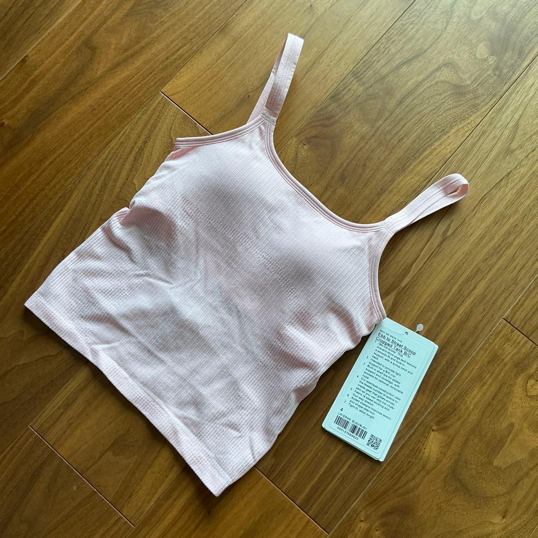 新品！Ebb to StreetスクープネッククロップタンクB/Cピンクサイズ4