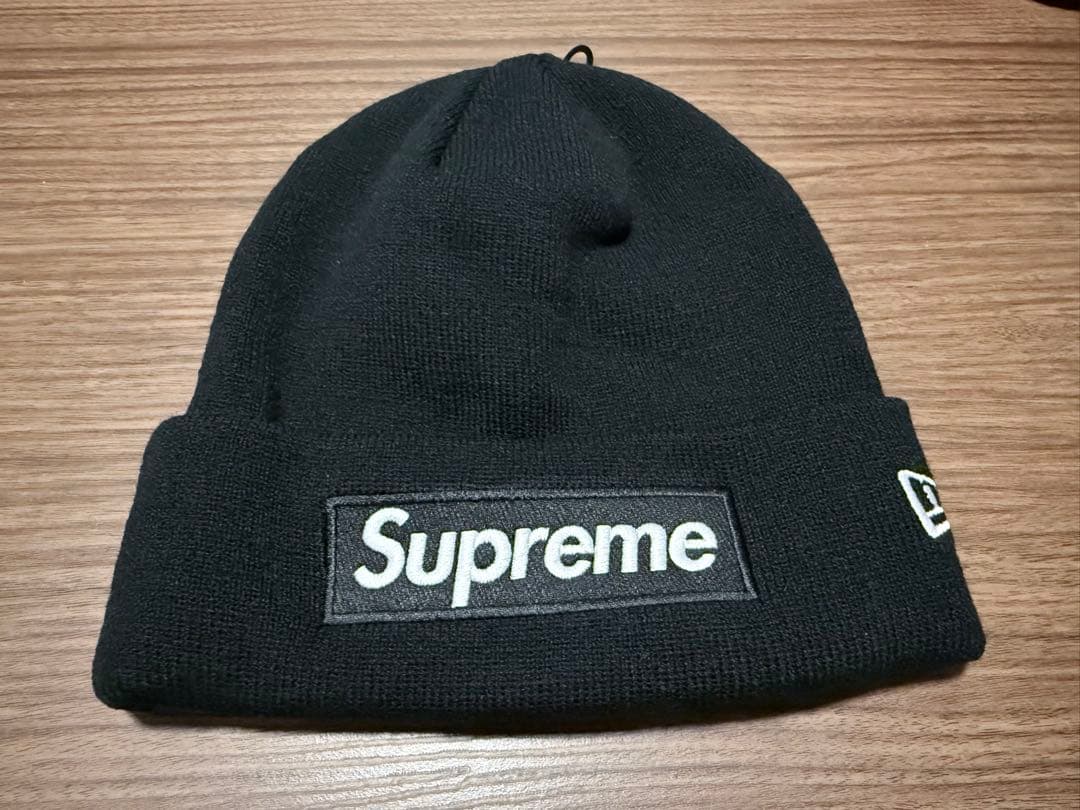 帽子 Supreme box logo beanie black