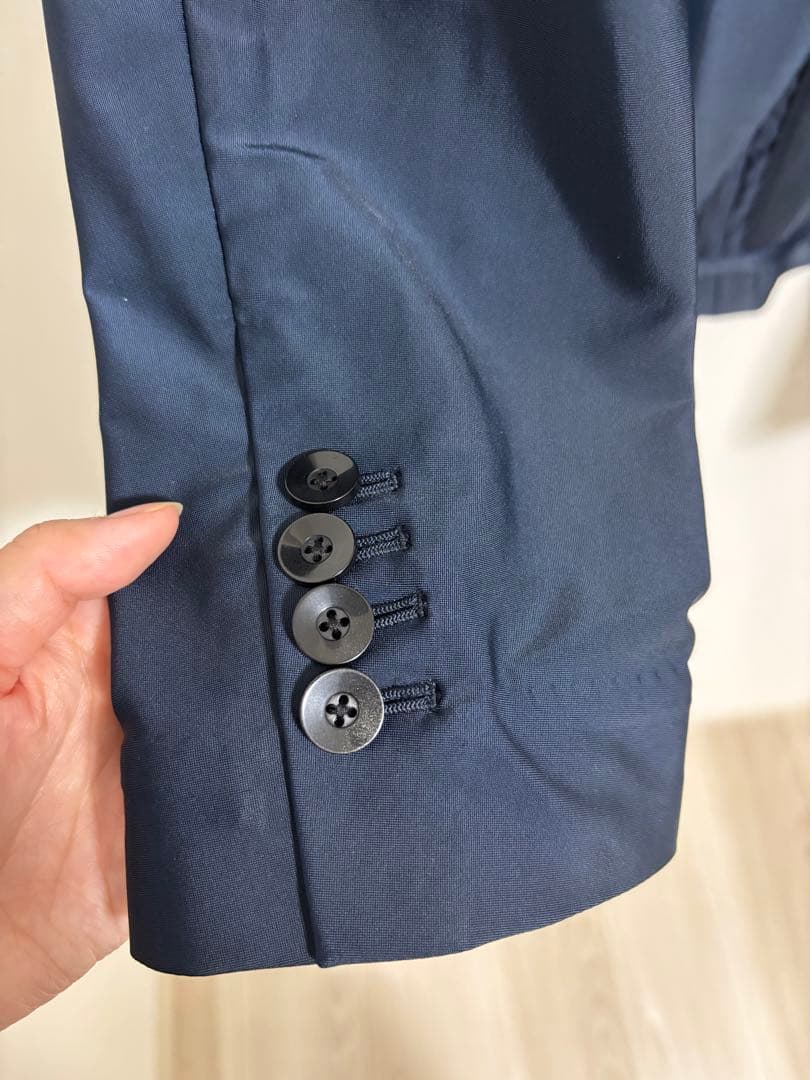 【12/4〆スカイブルー 】ISAIOネイビー スーツ Xサイズ上下セット