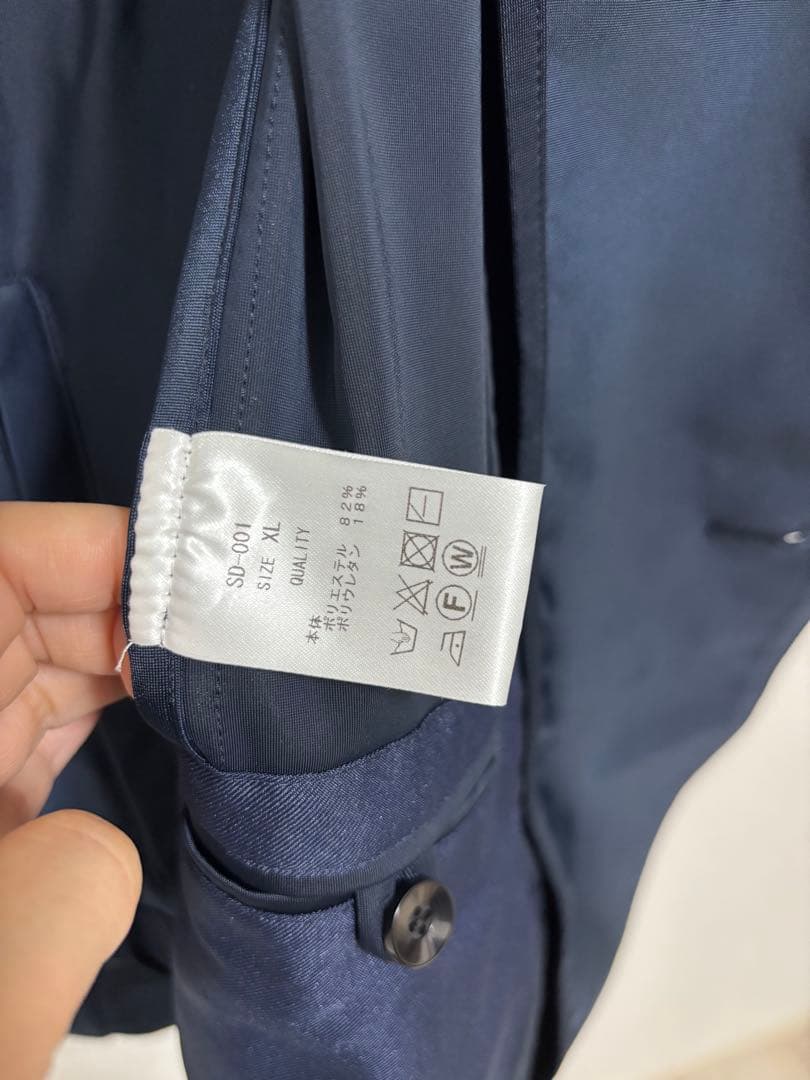 【12/4〆スカイブルー 】ISAIOネイビー スーツ Xサイズ上下セット