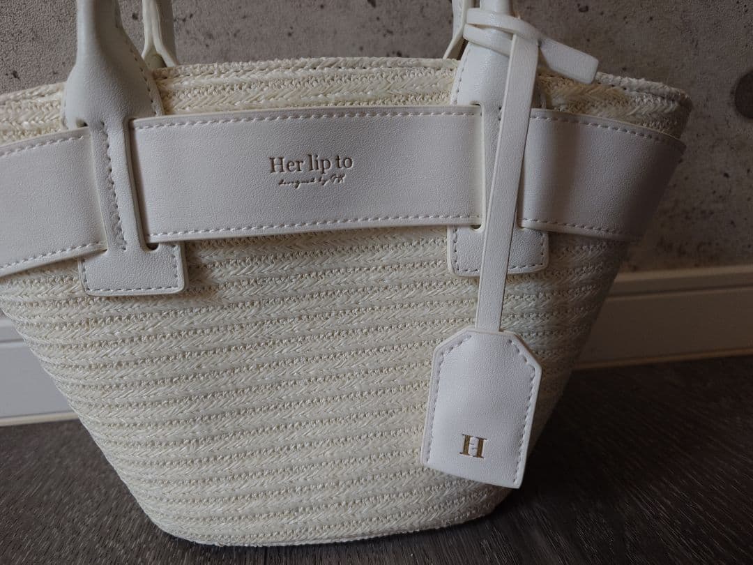 【Her lip to】Palma Mini Tote Bag ホワイト