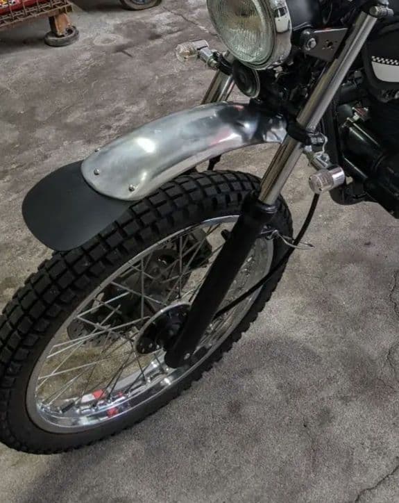 250TR フロントアップフェンダー　純正オプション　アルミ