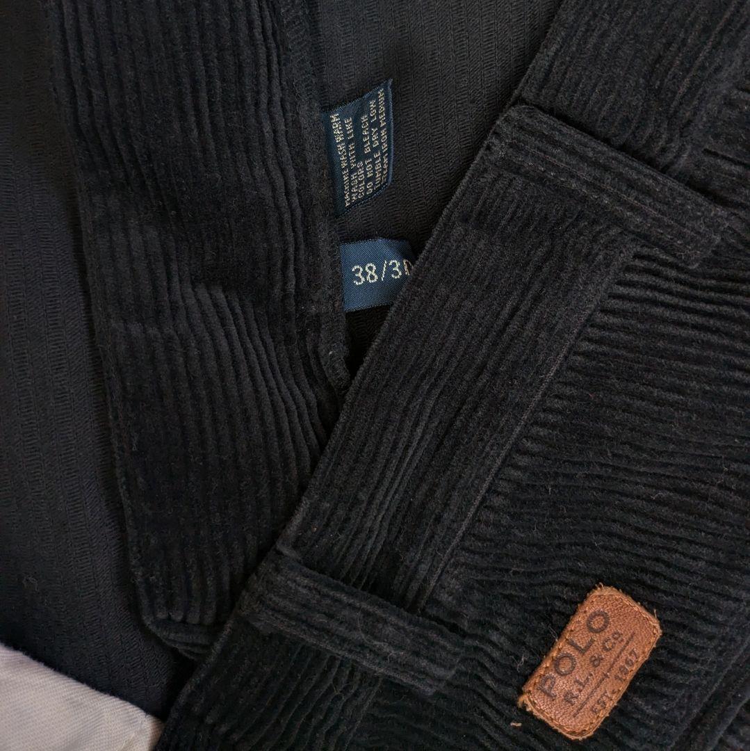 ポロ ラルフローレン　コーデュロイパンツ　黒　w38　コーズ　ANDREW