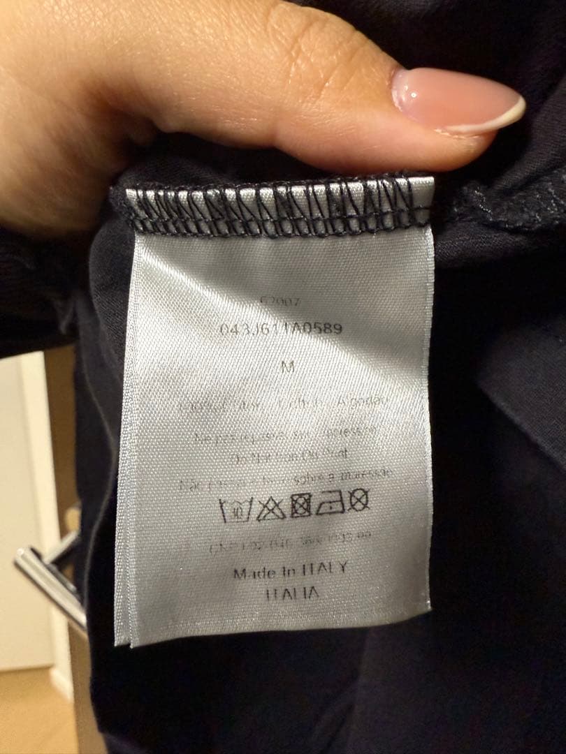 Christian Dior ブラック 長袖カットソー