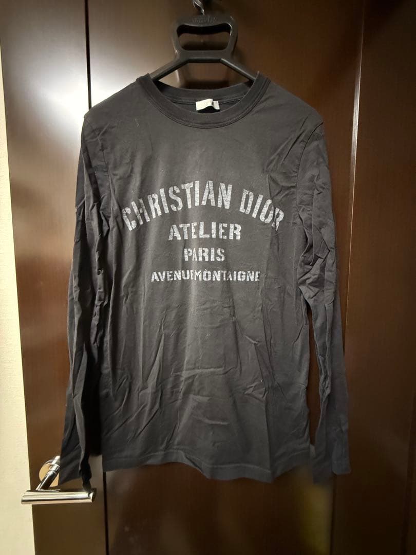 Christian Dior ブラック 長袖カットソー